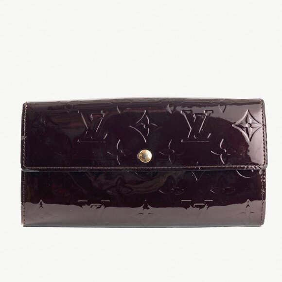 Louis Vuitton Sarah Amarante Monogram Vernis Leather Wallet - Picture 1 of 10